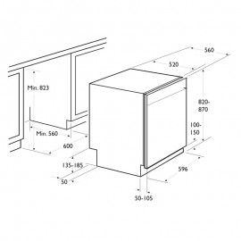 LAVE VAISSELLE FOCUS SEMI-ENCASTRABLE