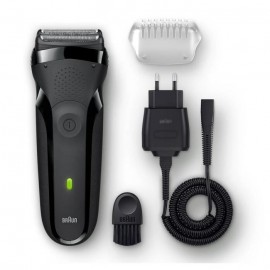 RASOIR ELECTRIQUE RECHARGEABLE BRAUN SÉRIES 3 300S NOIR