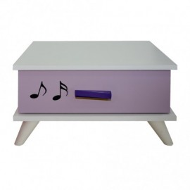 CHAMBRE ENFANT VIOLETTE PENDERIE 3 PORTES