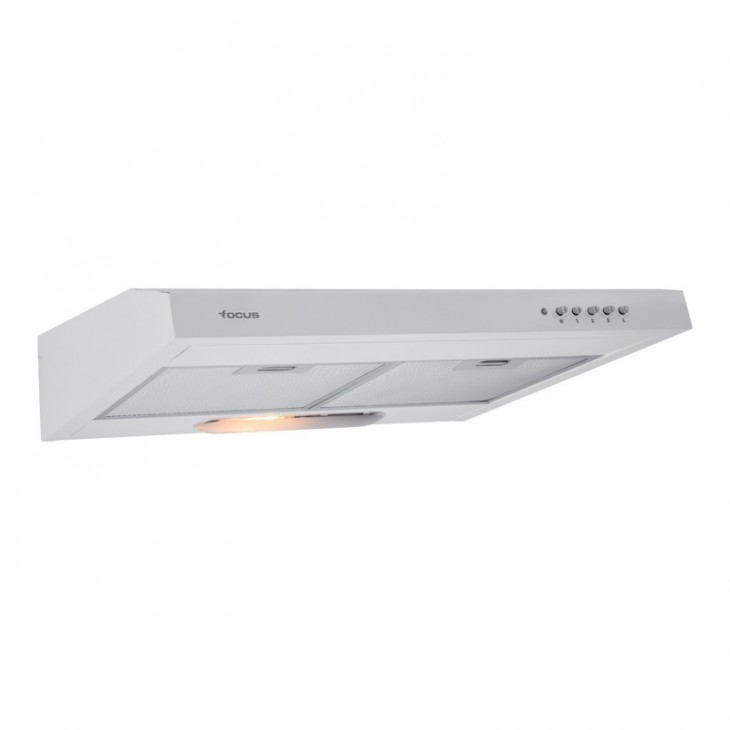HOTTE CASQUETTE 60 CM BLANCHE FOCUS