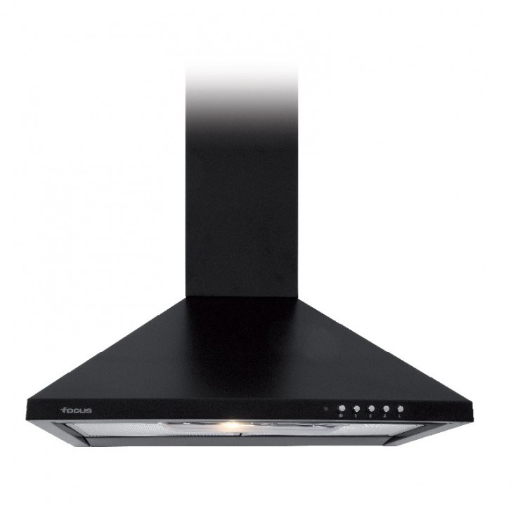 HOTTE PYRAMIDALE NOIRE 60 CM FOCUS