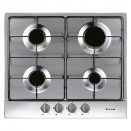 PLAQUE 4 FEUX 60 CM INOX FOCUS