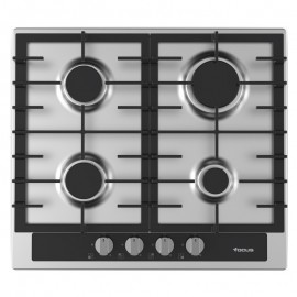 PLAQUE 4 FEUX 60 CM INOX FOCUS