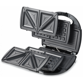 APPAREIL DE CUISSON 3 EN 1 CROQUE/GAUFRE/GRILL NOIR KENWOOD