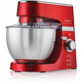 ROBOT PÉTRIN 1000W INOX & ROUGE ARZUM