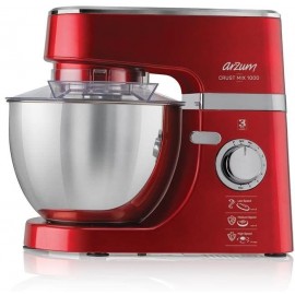 ROBOT PÉTRIN 1000W INOX & ROUGE ARZUM