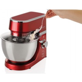 ROBOT PÉTRIN 1000W INOX & ROUGE ARZUM
