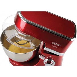ROBOT PÉTRIN 1000W INOX & ROUGE ARZUM