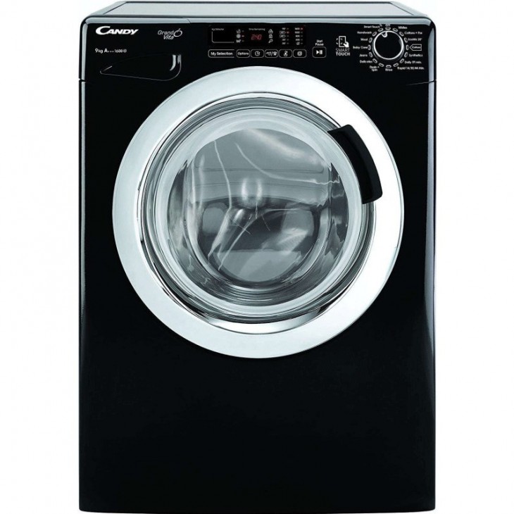 LAVE LINGE 9 KG NOIR CANDY